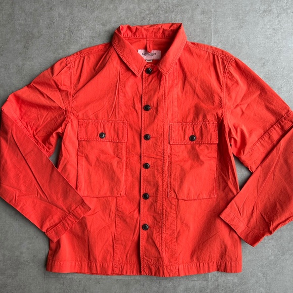 EASTLOGUE MK43 Jacket-Shirt, red dyed, men's L - Picture 1 of 7